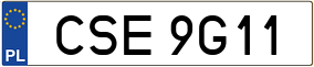 Trailer License Plate